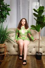 Load image into Gallery viewer, Green strappy sexy set