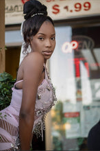 Load image into Gallery viewer, Baby pink barb embellished dress