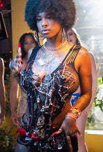 Load image into Gallery viewer, One of one embellished mesh dress