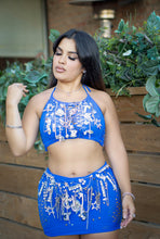 Load image into Gallery viewer, No Bars Mesh embellished skirt set