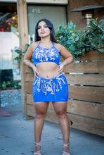 Load image into Gallery viewer, No Bars Mesh embellished skirt set