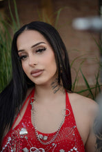 Load image into Gallery viewer, Now or never embellished mesh skirt set