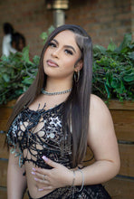 Load image into Gallery viewer, Risky Behaviour Embellished skirt set