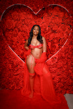 Load image into Gallery viewer, Luscious moments red lingerie set