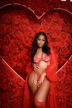 Load image into Gallery viewer, Luscious moments red lingerie set