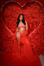 Load image into Gallery viewer, Luscious moments red lingerie set