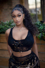 Load image into Gallery viewer, Baddest in the room embellished skirt set