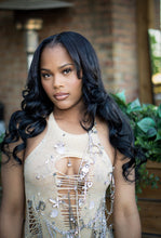 Load image into Gallery viewer, Her treasure embellished mesh dress