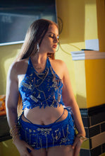 Load image into Gallery viewer, Sent from heaven embellished mesh skirt set