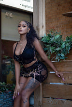 Load image into Gallery viewer, Baddest in the room embellished skirt set