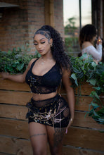 Load image into Gallery viewer, Baddest in the room embellished skirt set