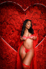 Load image into Gallery viewer, Luscious moments red lingerie set