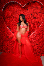Load image into Gallery viewer, Luscious moments red lingerie set