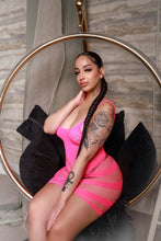 Load image into Gallery viewer, My main boo hot pink dress