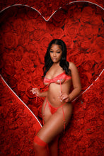 Load image into Gallery viewer, Luscious moments red lingerie set
