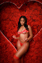 Load image into Gallery viewer, Luscious moments red lingerie set