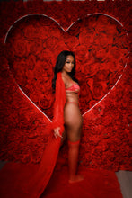 Load image into Gallery viewer, Luscious moments red lingerie set