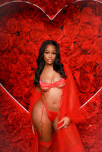 Load image into Gallery viewer, Luscious moments red lingerie set