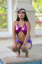 Load image into Gallery viewer, Pay with compliments purple bikini