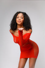 Load image into Gallery viewer, Im the catch cerise mini dress