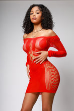 Load image into Gallery viewer, Im the catch cerise mini dress