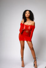 Load image into Gallery viewer, Im the catch cerise mini dress