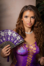 Load image into Gallery viewer, Level up purple chemise dress