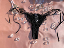 Load image into Gallery viewer, Doll of the hour noir beaded panty
