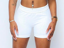 Load image into Gallery viewer, Sculpt Hour white shorts
