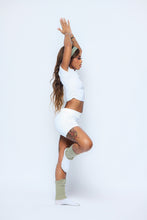 Load image into Gallery viewer, Sculpt Hour white shorts
