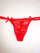 Load image into Gallery viewer, Secret Mesh cerise thong
